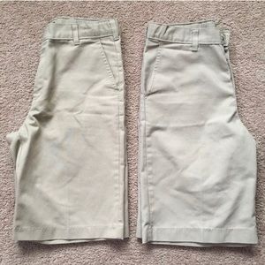 Dickies Flat Front Chinos Khaki Tan Uniform Shorts